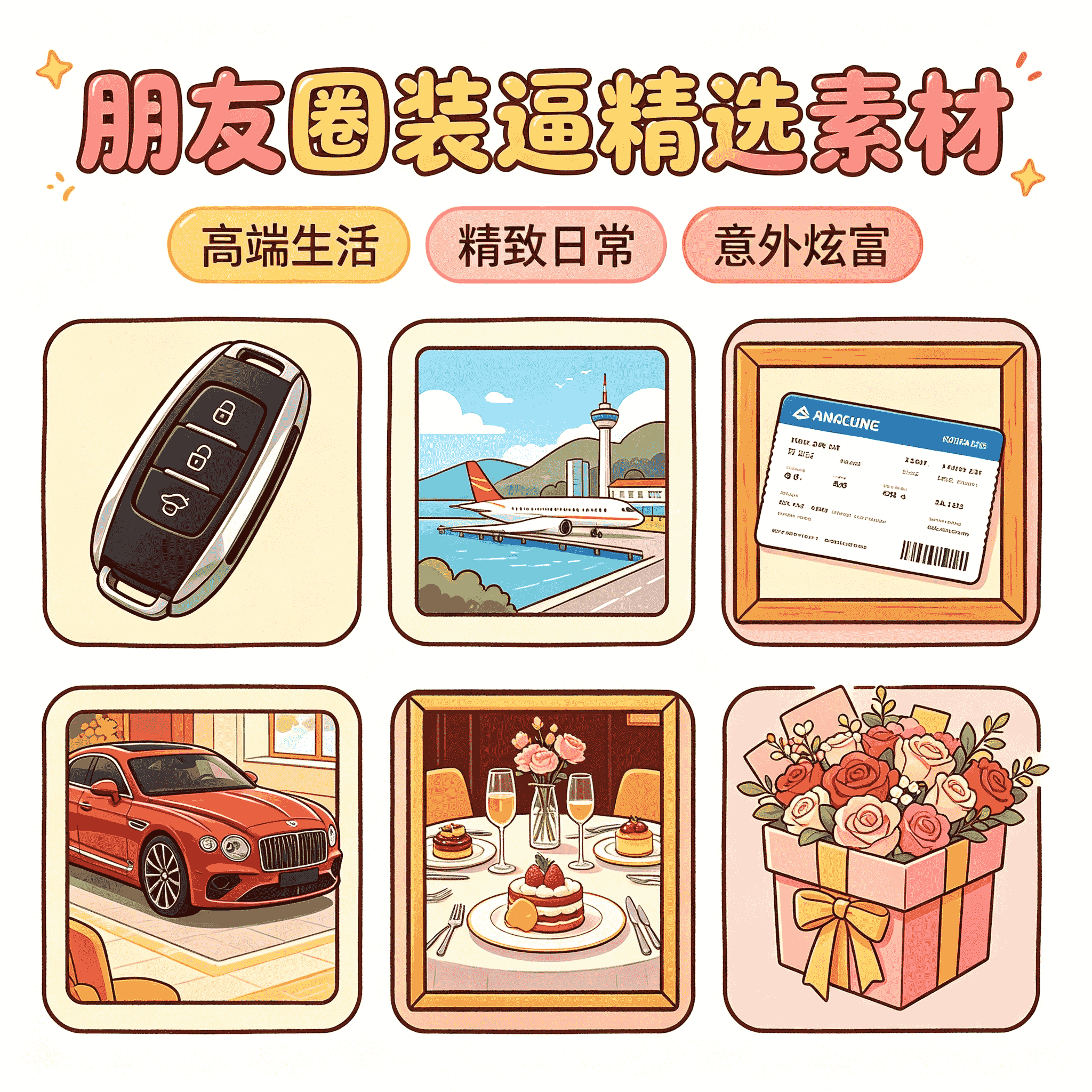 朋友圈装逼 精选素材